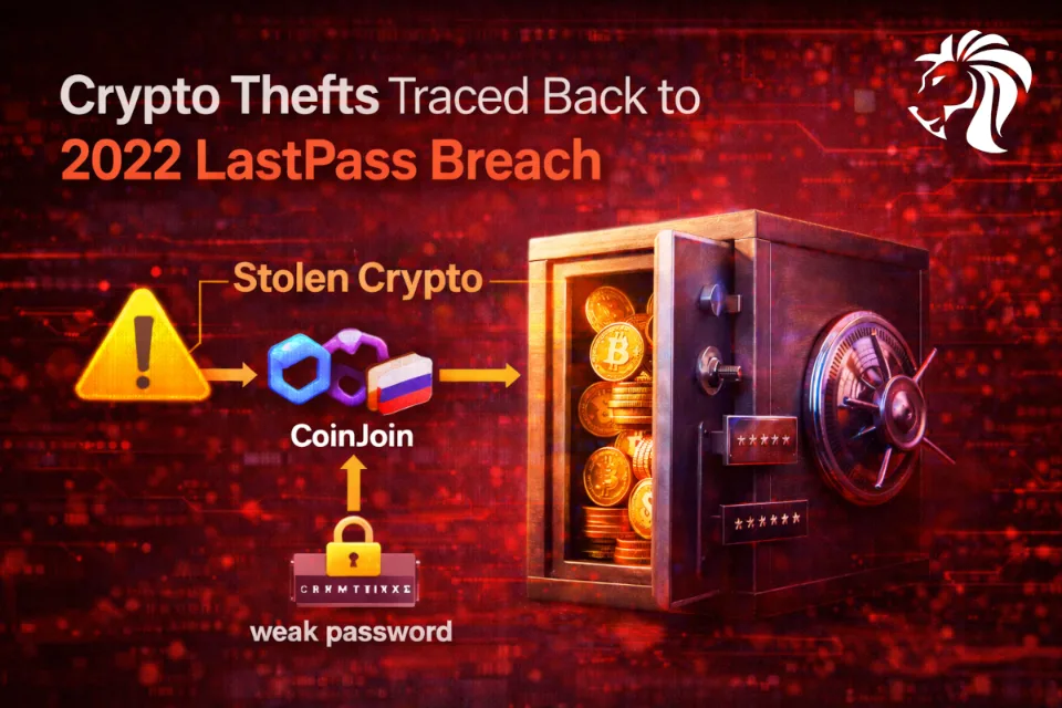 Ongoing Crypto Thefts Linked to the 2022 LastPass Breach