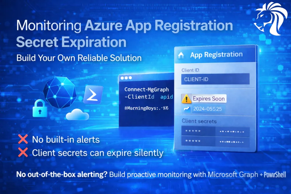 Monitoring Azure App Registration Secret Expiration: Why You Must Build Your Own Solution