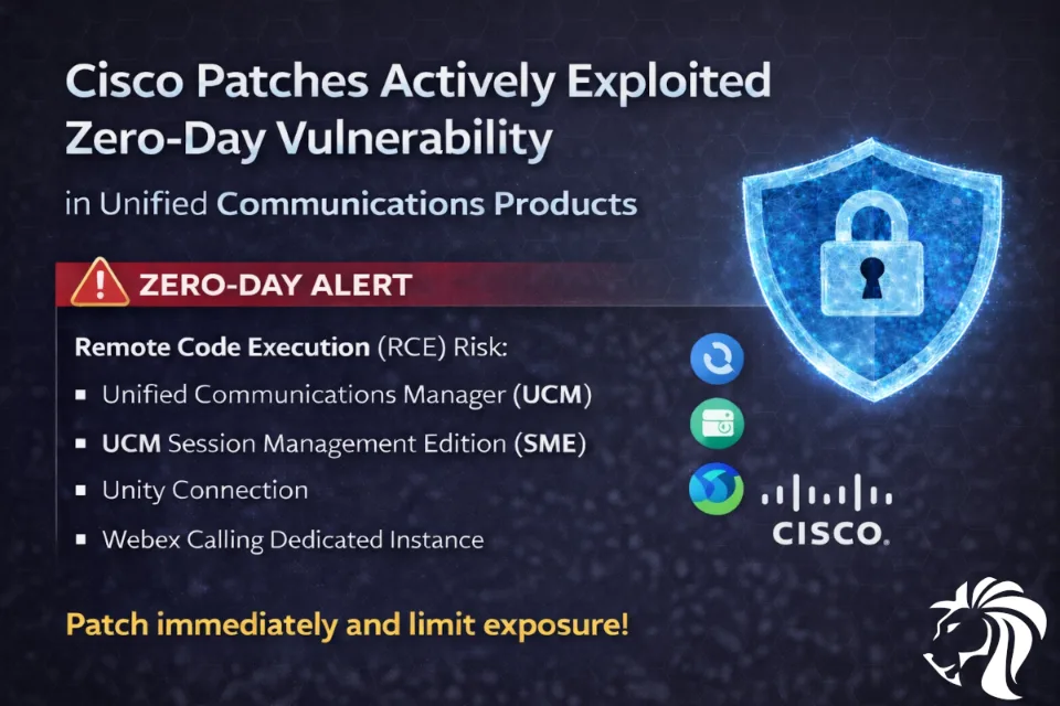 Cisco Patches Actively Exploited Zero-Day in Unified Communications Products