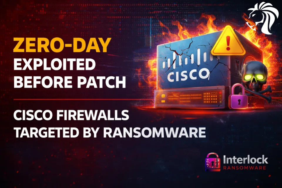 Zero-Day Exploited Before Patch: Interlock Ransomware Targets Cisco Firewalls