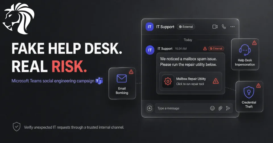 UNC6692: Fake IT Help Desk Attacks on Microsoft Teams Deliver Custom “SNOW” Malware