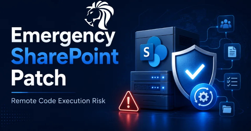 Microsoft Releases Emergency Patch for SharePoint Server Remote Code Execution Vulnerability