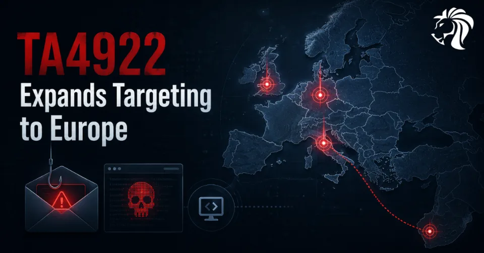 TA4922 Expands Beyond East Asia With New Malware Campaigns Targeting Europe