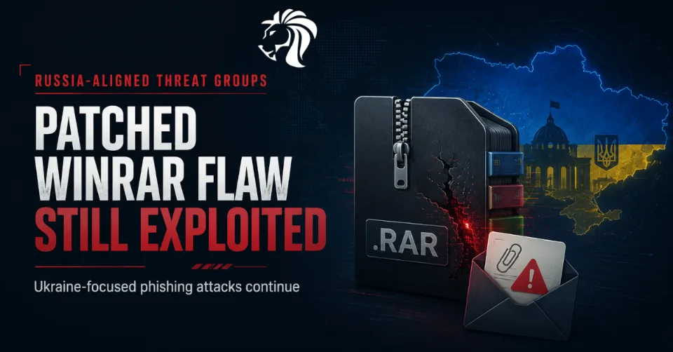 Russia-Linked Groups Keep Exploiting Fixed WinRAR Vulnerability in Attacks Targeting Ukraine