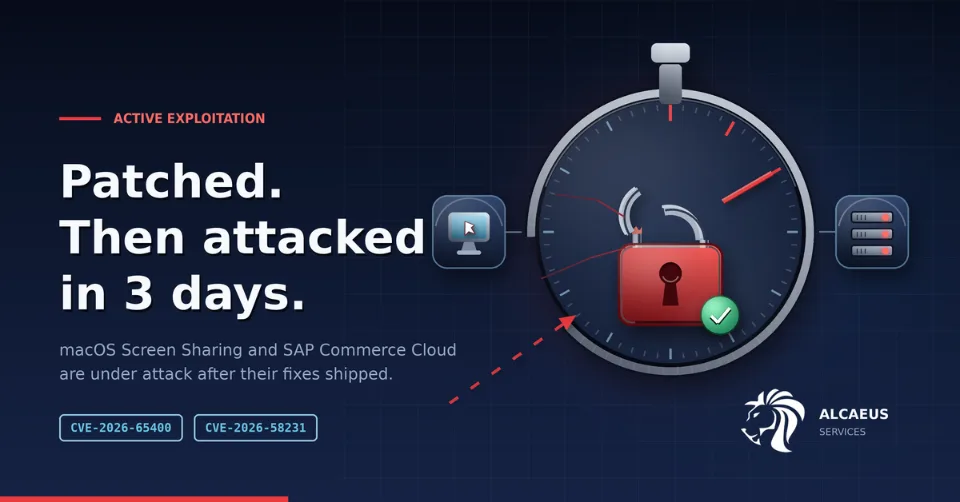 Patched, Then Attacked: macOS Screen Sharing and SAP Commerce Cloud Under Active Exploitation