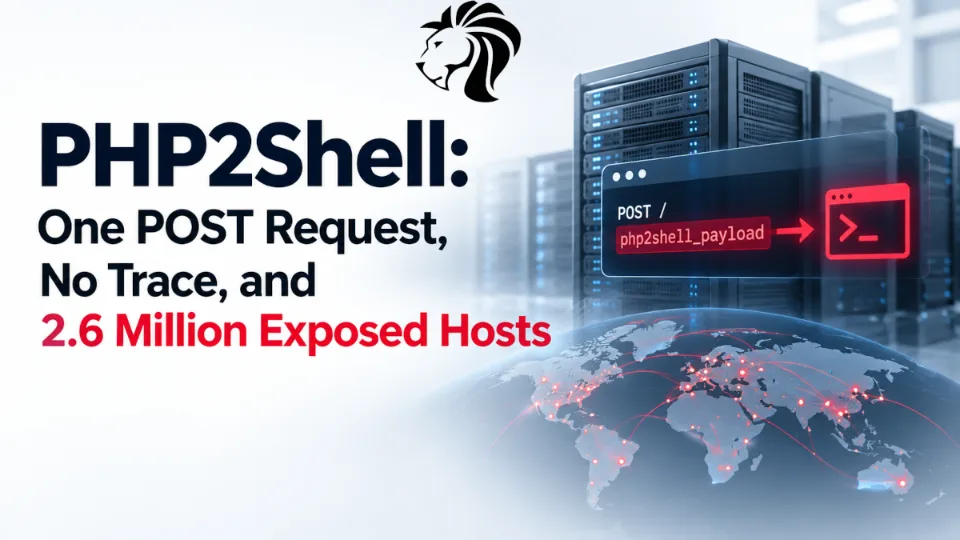 PHP2Shell: One POST Request, No Trace, and 2.6 Million Exposed Hosts