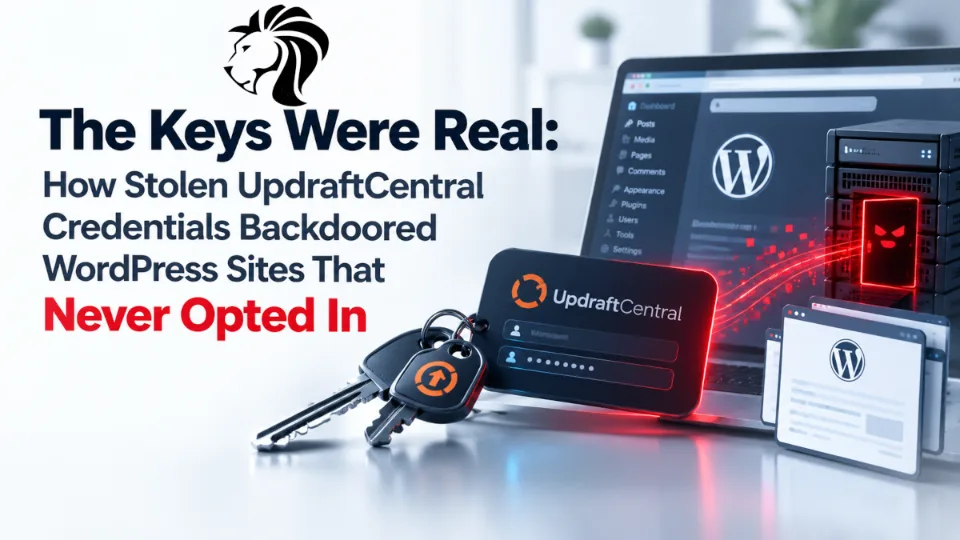 The Keys Were Real: How Stolen UpdraftCentral Credentials Backdoored WordPress Sites That Never Opted In
