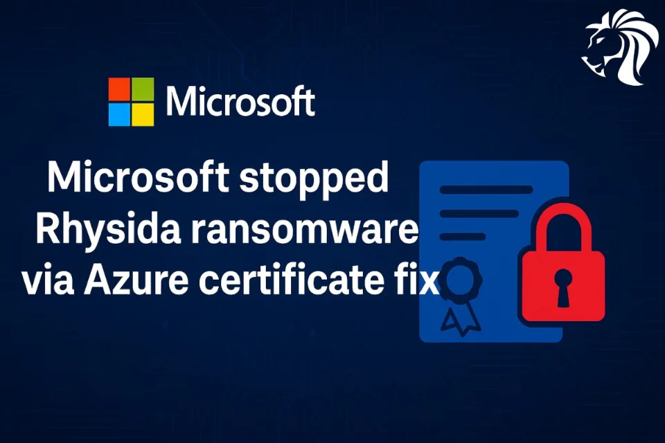 Microsoft skutecznie zakłócił kampanię ransomware Rhysida, uderzając w nadużywanie certyfikatów Azure