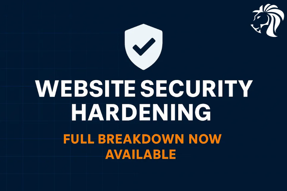 Website Security Hardening
